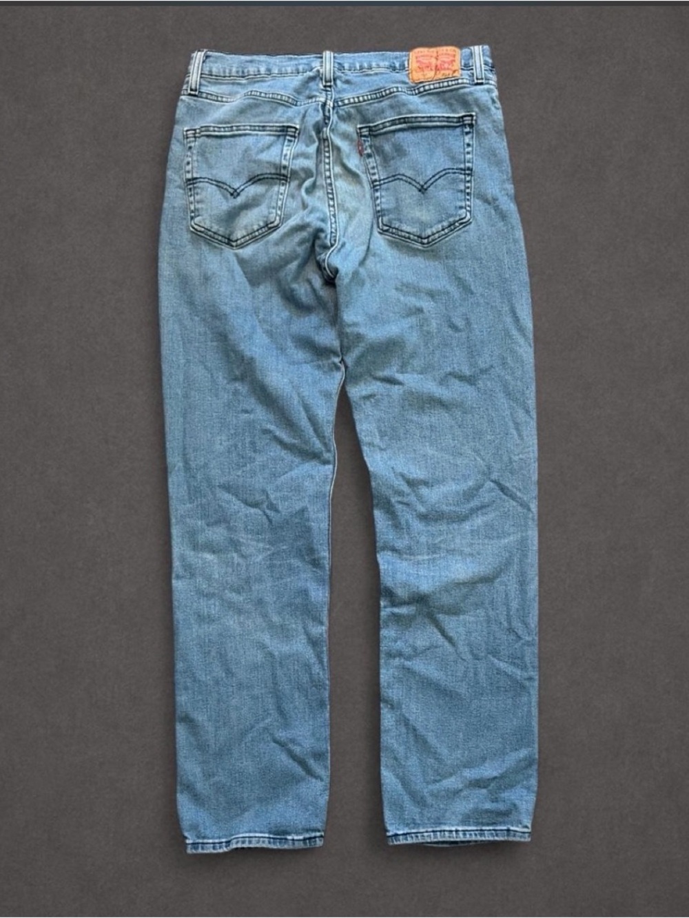 Levi’s 514 Straight Fit Jeans Light Wash Blue Denim Size 36x34